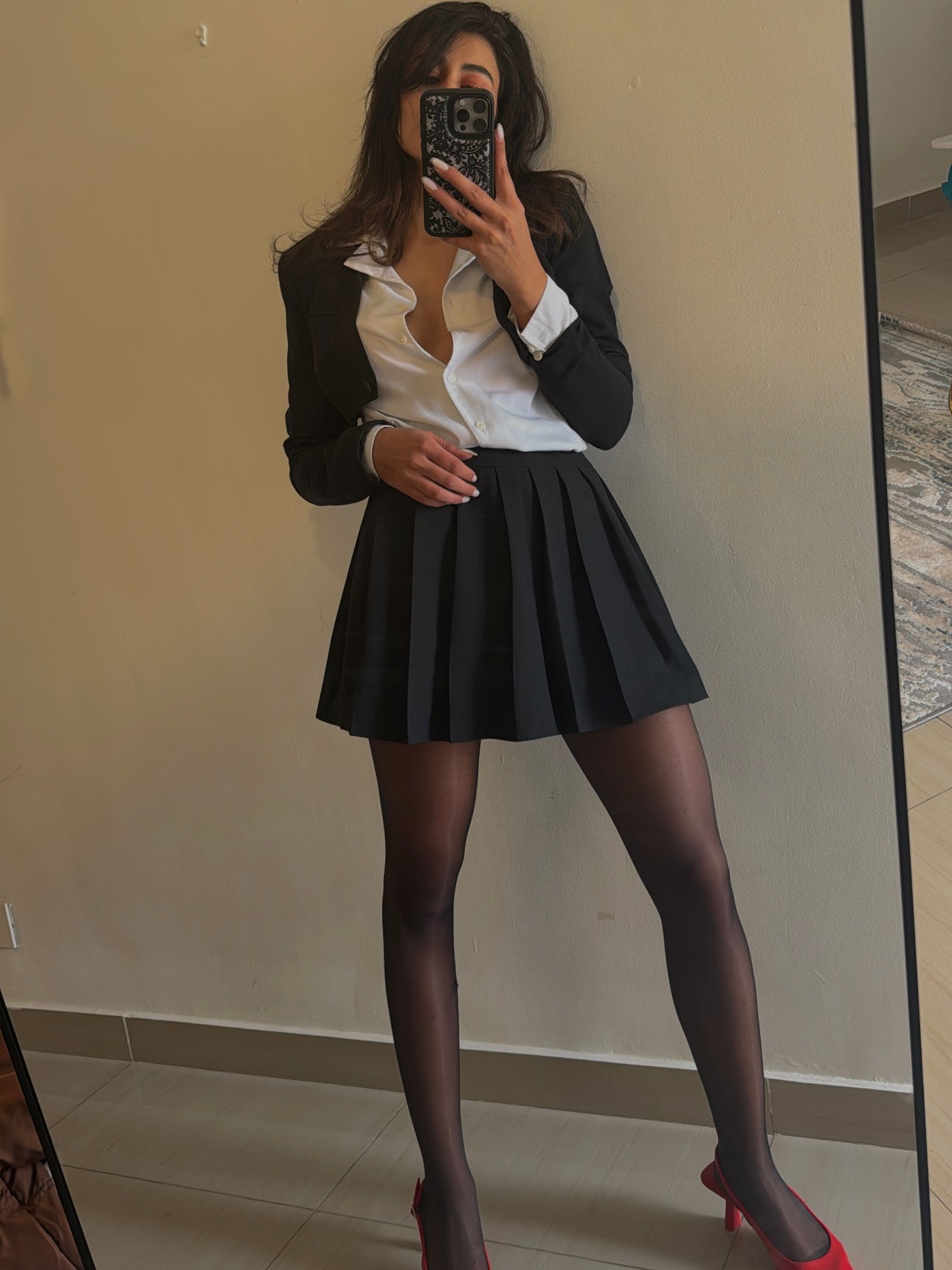 Skirt with belt