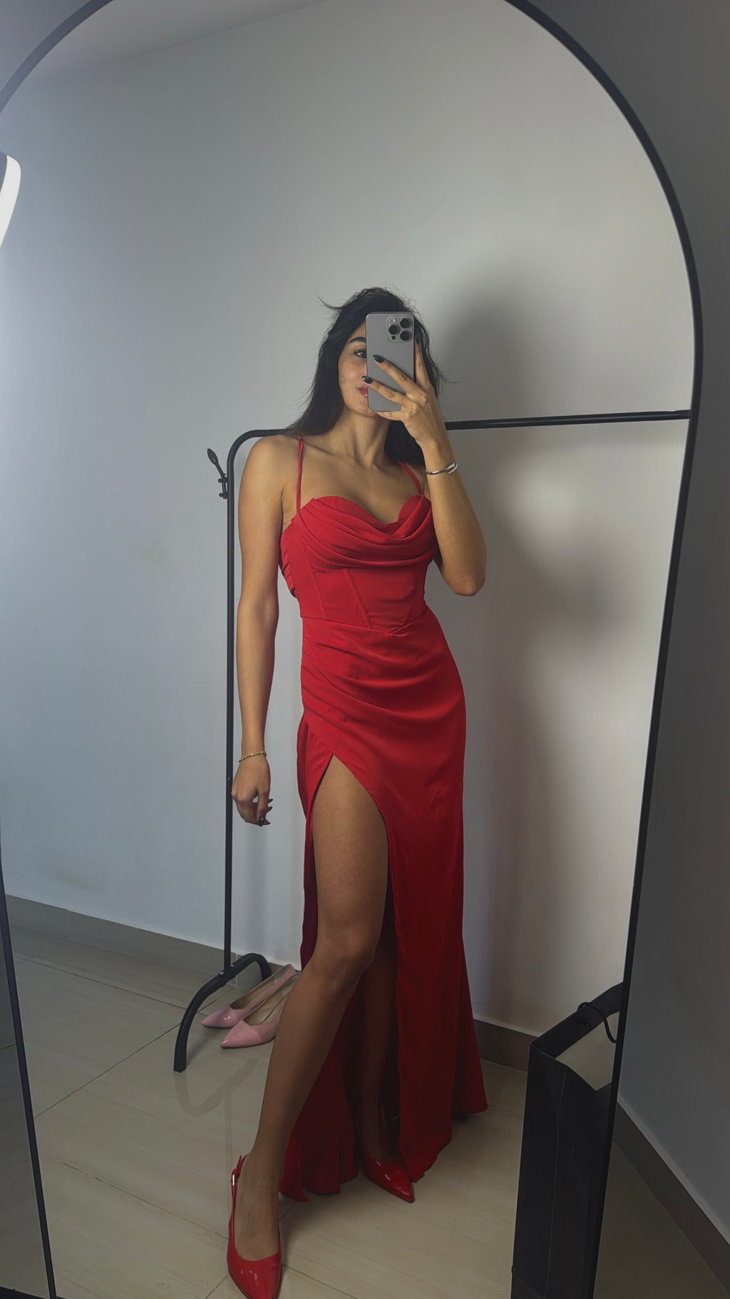 Red dress