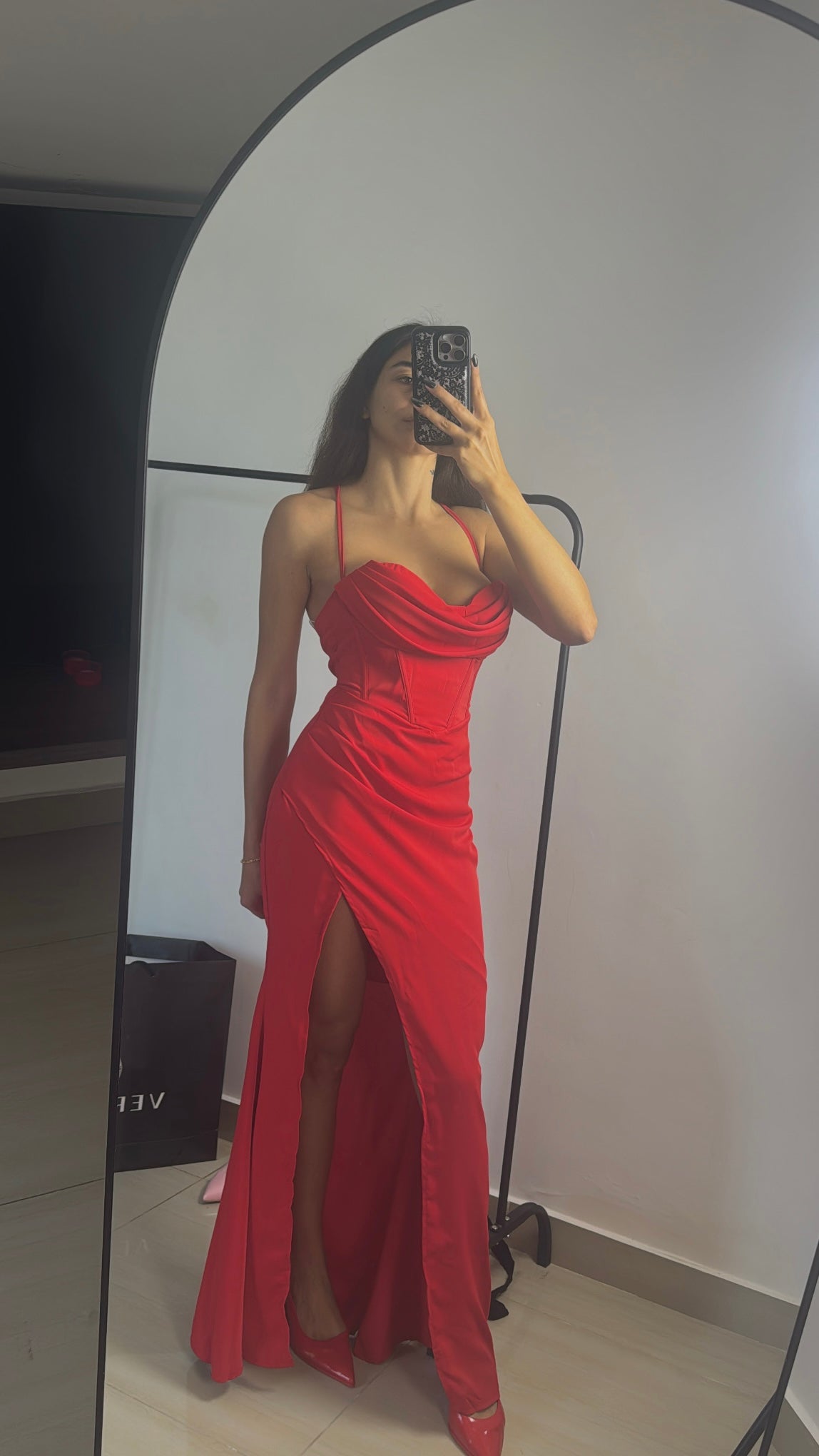 Red dress