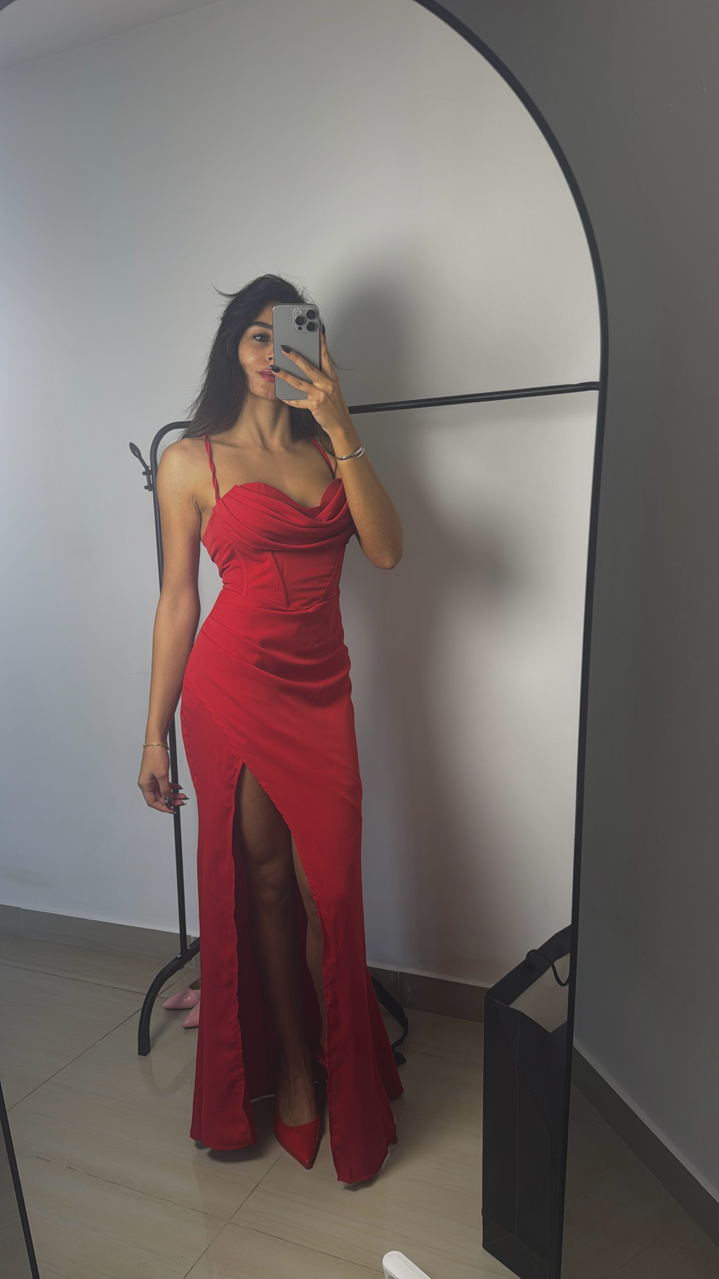 Red dress