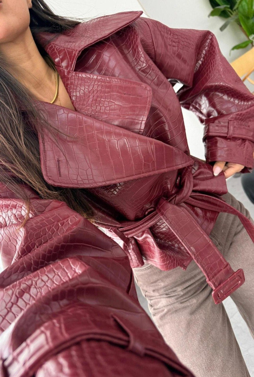 Burgundy jacket