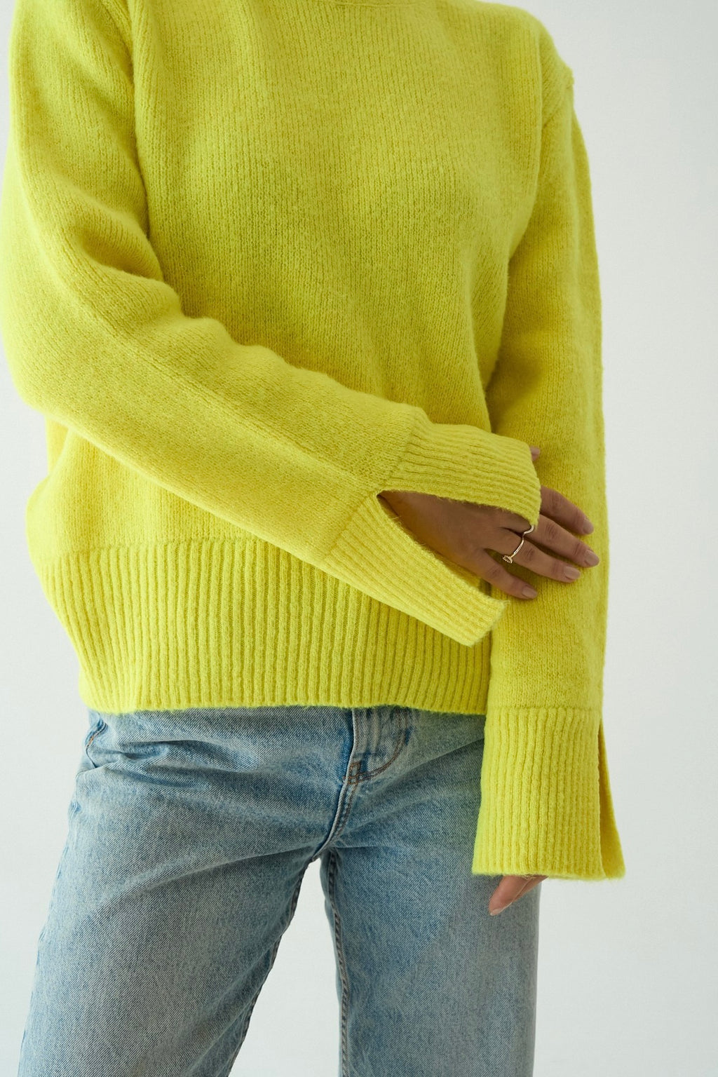Wool high-neck sweater