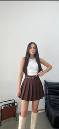 Skirt with belt